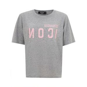 Dsquared² DSQUARED2 Logo TShirt Women Gray Tops & T-Shirts